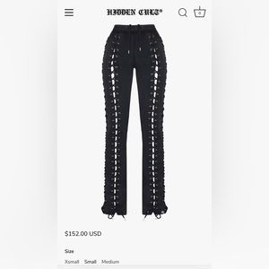 Wynn Laced Cream Pant Size Small